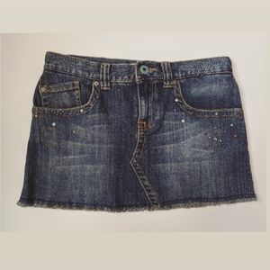 Roxy Studded Mini Denim Skirt